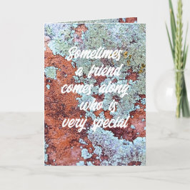 Special Friend Who is a Rock Nature Card Dankeskarte