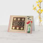 Special Friends Message Floral Birthday Karte (Gelbe Blume)