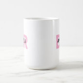 Special gift for female Doctor with pink DR name Kaffeetasse (Mittel)