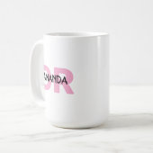 Special gift for female Doctor with pink DR name Kaffeetasse (Vorderseite Links)