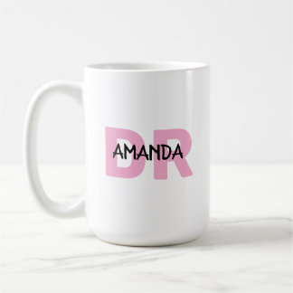 Special gift for female Doctor with pink DR name Kaffeetasse