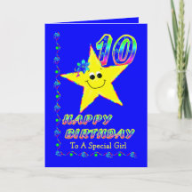 Special Girl 10th Brithday Stars