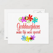 Special Godtochter Postkarte (Vorne/Hinten)