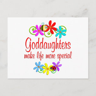 Special Godtochter Postkarte