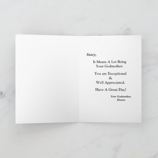 Special Godtoy Happy Birthday Stylish Retro Karte (Innenseite)