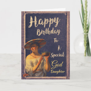 Special Godtoy Happy Birthday Stylish Retro Karte