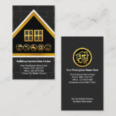 Special Gold Dachziegelmauerwerk Visitenkarte (Vorne/Hinten)