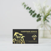 Special Gold Handyman Tools Visitenkarte (Stehend Vorderseite)
