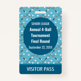 Special Golf Event Security Pass Ausweis