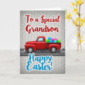 Special Grandson Happy Easter Card Karte (Gelbe Blume)