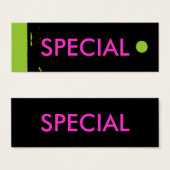 "SPECIAL Hang Tag" (Vorne & Hinten)