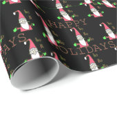 Special Happy Holidays Ho Ho Ho Ink Sketch Santa G Geschenkpapier (Rolleneckpunkt)