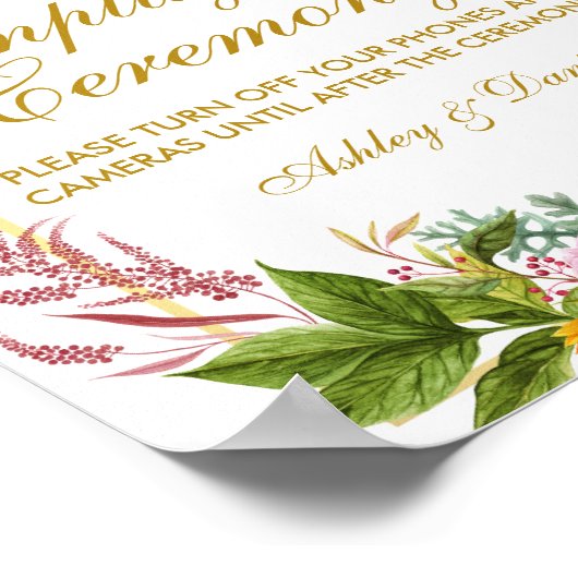 Special - Hochzeitsfeier nicht gestopft Poster (Ecke)