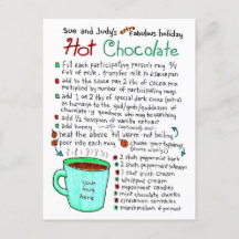 Special Holiday Hot Chocolate Rezept Postkarte