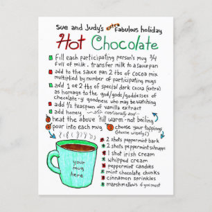 Special Holiday Hot Chocolate Rezept Postkarte