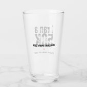 Special Idiot Ultramarathon Running Funny Glas (Rückseite)