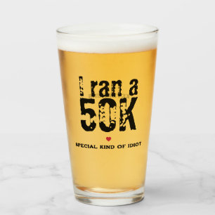 Special Idiot Ultramarathon Running Funny Glas