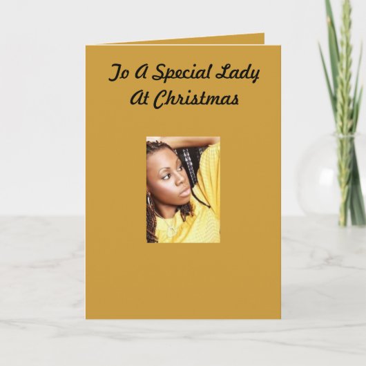 Special Lady Christmas Card Feiertagskarte (Vorderseite)