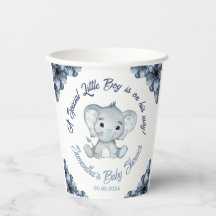 Special Little Boy auf seinem Weg Elephant Paper C