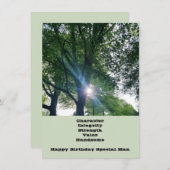 Special Man Birthday Flat Grußkarte (Vorne/Hinten)