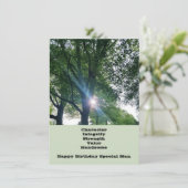 Special Man Birthday Flat Grußkarte (Stehend Vorderseite)