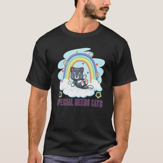 Special Needs Cats Rainbow T-Shirt (Vorderseite)