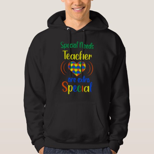 Special Needs Teacher Autism Awareness Hoodie (Vorderseite)