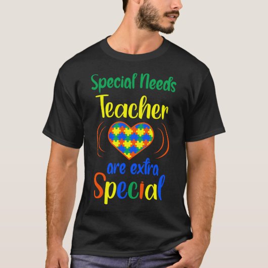 Special Needs Teacher Autism Awareness T-Shirt (Vorderseite)