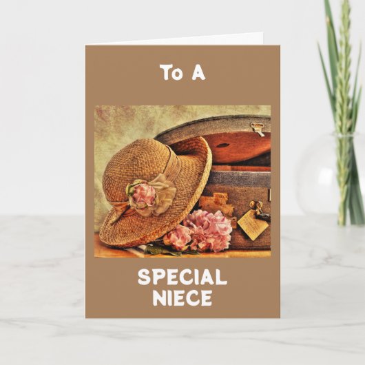 "SPECIAL NIECE" AUF IHREM "GEBURTSTAG" KARTE (Vorderseite)