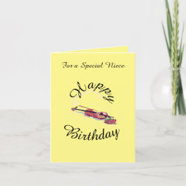 Special Niece Birthday Card : Musik der Liebe Karte