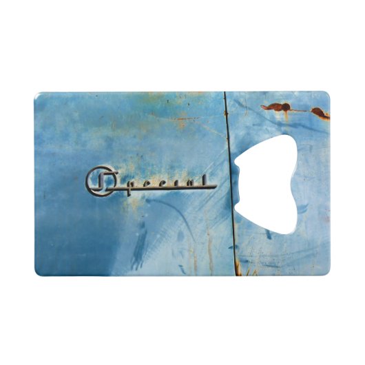 "Special" Old Rusty American Car Details Geldbeutel Flaschenöffner (Vorderseite (Horizontal))