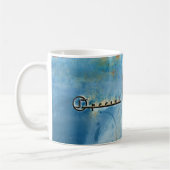 "Special" Old Rusty American Car - Personalisierba Kaffeetasse (Links)