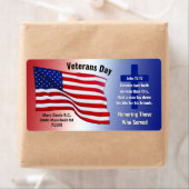 Special Order Veteran's Day Patriotic Labels (Insitu)