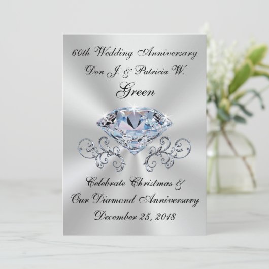 Special Orders 60 Jahre Einladungen Pat (Stehend Vorderseite)