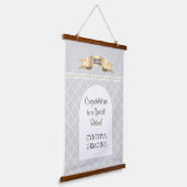 Special! Personalized BIG retirement  Hanging Tape Wandteppich Mit Holzrahmen (Gewinkelt)