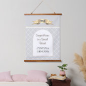 Special! Personalized BIG retirement  Hanging Tape Wandteppich Mit Holzrahmen (Schlafzimmer)