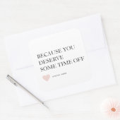 Special  Personalized Mother's Day Gifts  Quadratischer Aufkleber (Umschlag)