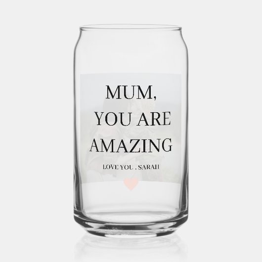 Special Personalized MUM You Are Amazing Gift Dosenglas (Vorderseite)