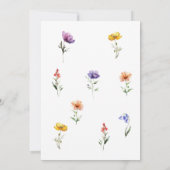 Special Photo Elegant Floral Retirement Party Einladung (Rückseite)