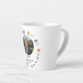 Special Photo Elegant Floral Retirement Party Milchtasse (Rechte Ecke)