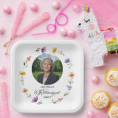 Special Photo Elegant Floral Retirement Party  Pappteller (Party)
