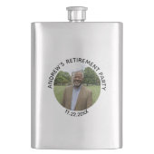 Special Photo Elegant Retirement Party Flachmann (Vorderseite)