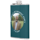 Special Photo Elegant Retirement Party Flachmann (Links)