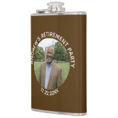 Special Photo Elegant Retirement Party Flachmann (Links)