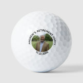 Special Photo Elegant Retirement Party Golfball (Vorderseite)