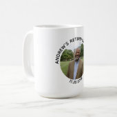 Special Photo Elegant Retirement Party Kaffeetasse (Vorderseite Links)