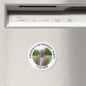 Special Photo Elegant Retirement Party Magnet (In Situ (Geschirrspüler))