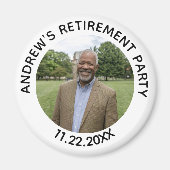 Special Photo Elegant Retirement Party Magnet (Vorne)