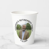 Special Photo Elegant Retirement Party Pappbecher (Vorderseite)