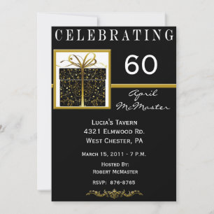 Special Present 60. Geburtstagsparty Einladung